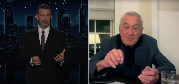 Actor Robert De Niro make a suprise appearance at Kimmel