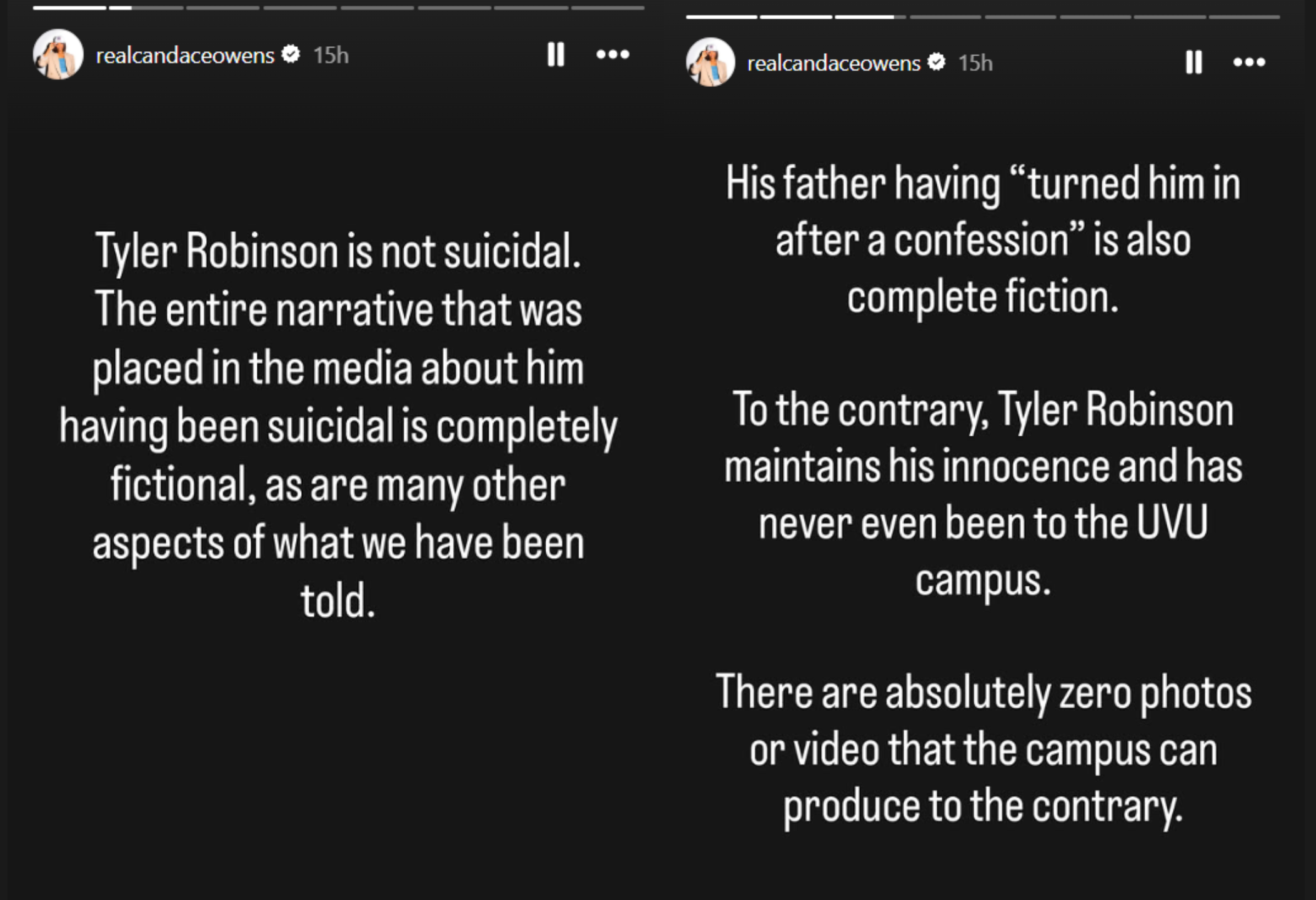 Candace Owens about Tyler Robinson