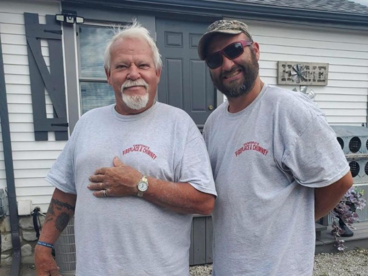Jake Sanford with his father Tom Sanford