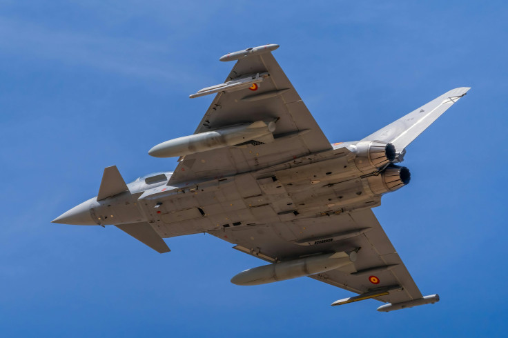 Eurofighter jet in flight