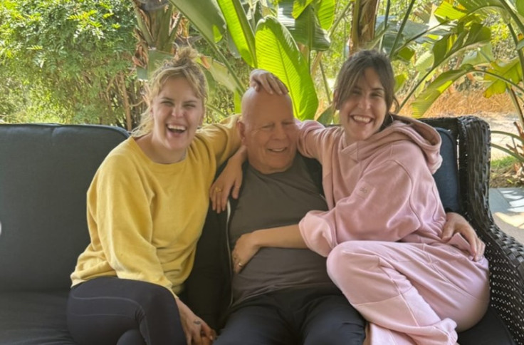 Bruce Willis with daugthers Scout and Tallulah
