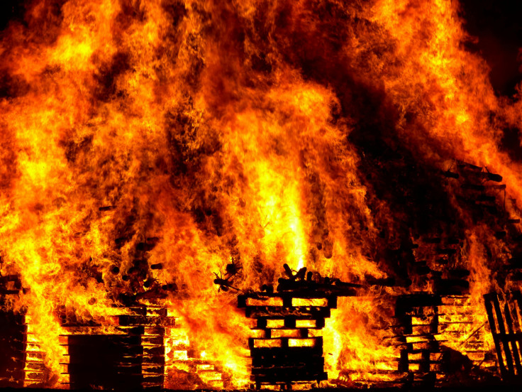 Burning house