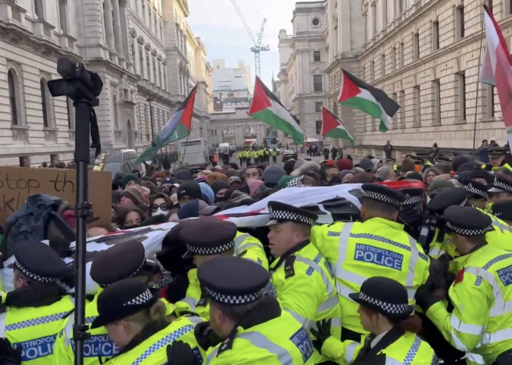 palestine protest police clash