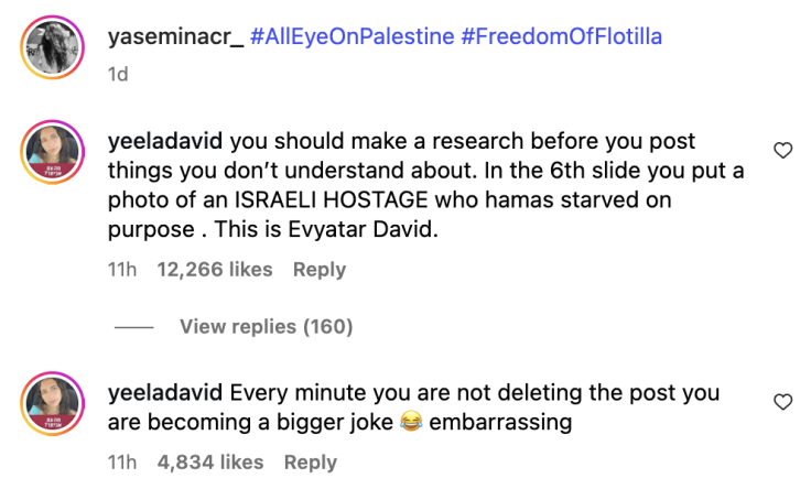 Yeela David Comment