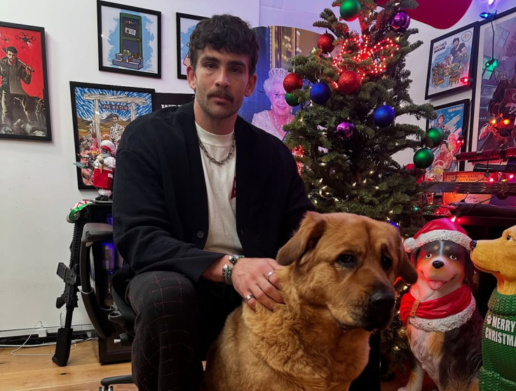 Hasain Piker with his dog Kaya