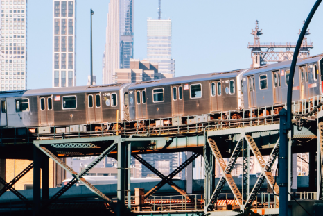 Subway surfing menace in New York