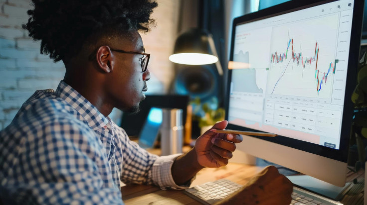 Man Analyzing Stock Market Trends