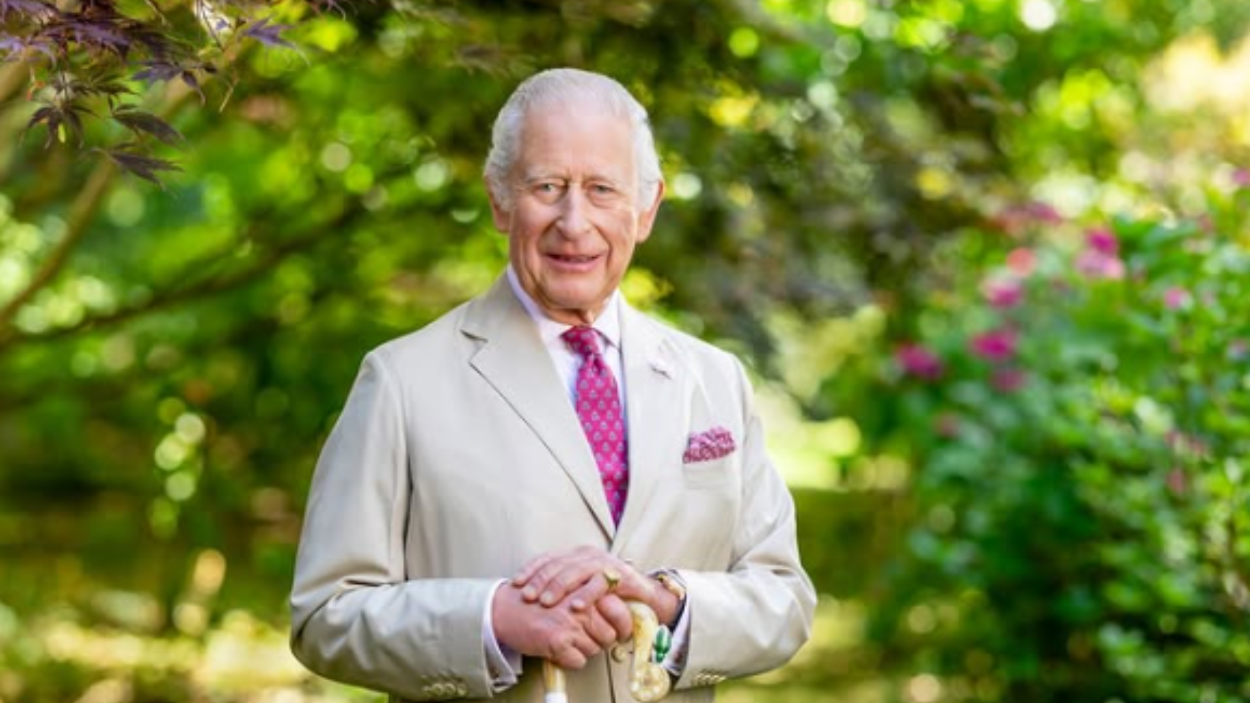 King Charles III looking concerned