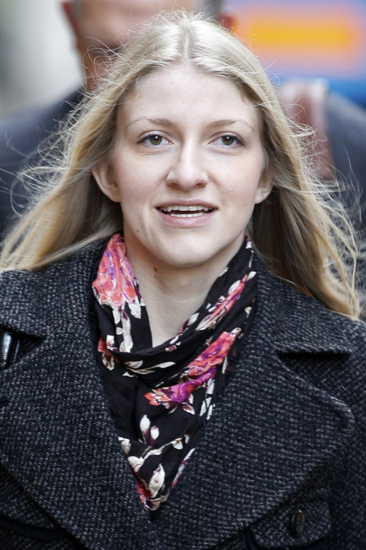 Katia Zatuliveter walks to an immigration hearing in London