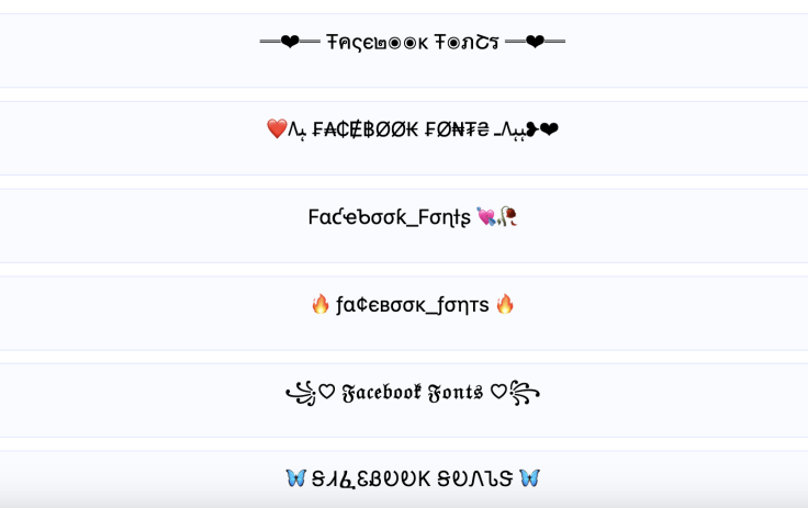 Fonts from FacebookFonts.com