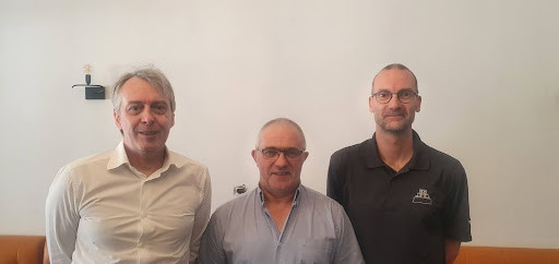Flexeole Co-Founders: From left to right, John Crowley, Jean-Luc Thivolle,