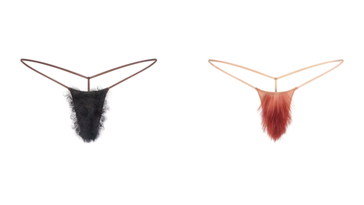 Faux Hair Micro String Thong