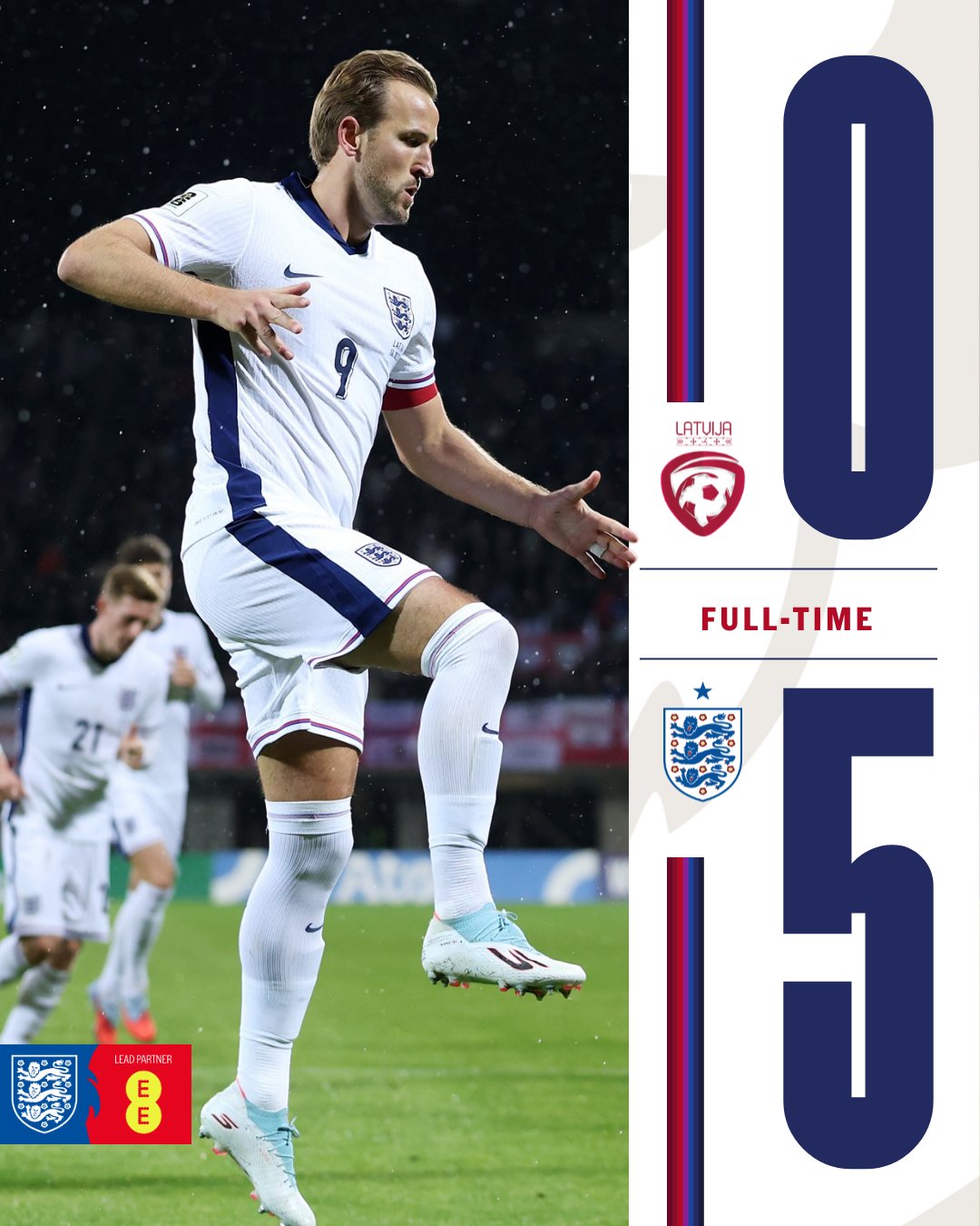 England Beats Latvia Behind Harry Kane's Two Goals