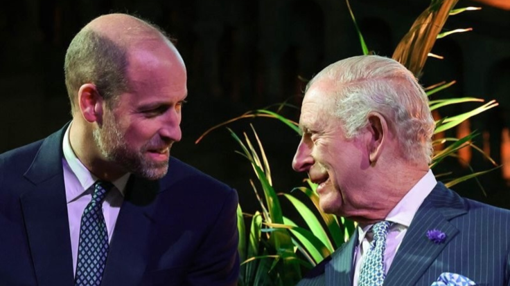 King Charles with Prince William