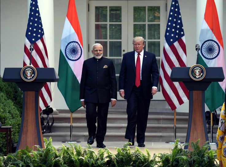 Indian PM Narendra Modi with US President Donald Trump