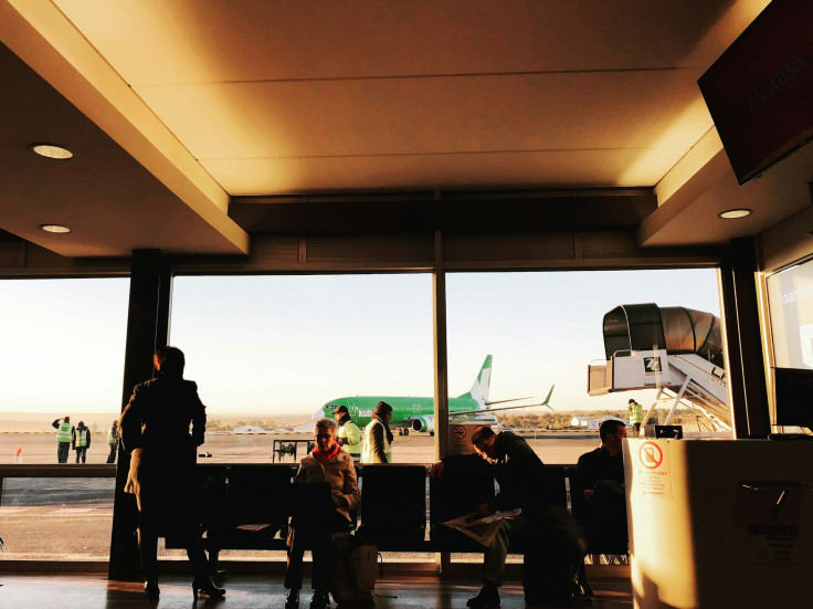Travelers at the airport