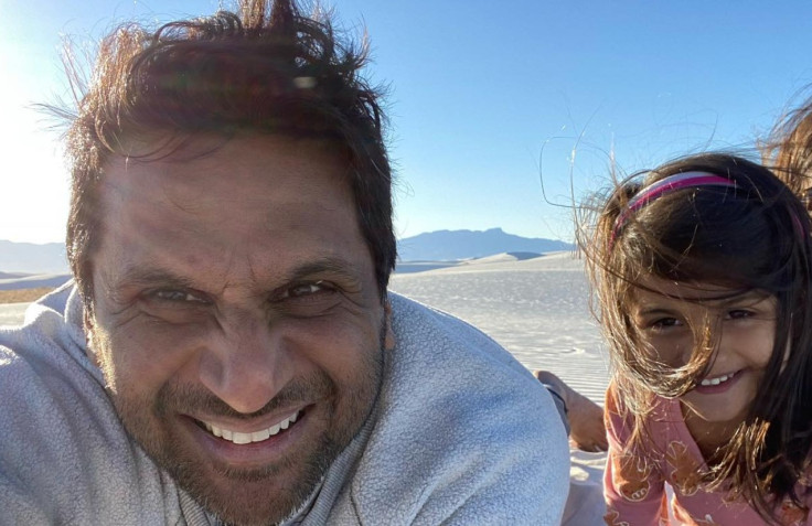 Actor Ravi Patel with daughter Amelie