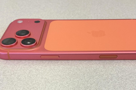 Orange IPhone turning pink