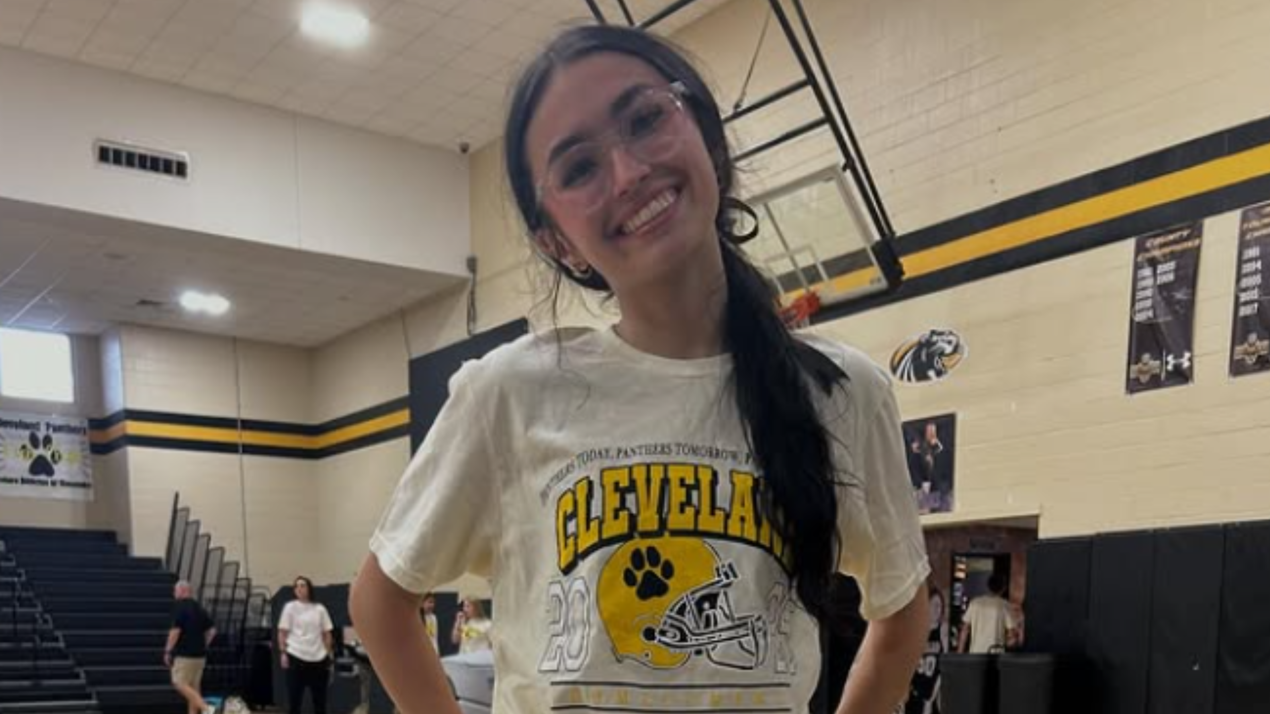 18-year-old cheerleader Kimber Mills  18-year-old cheerleader Kimber Mills