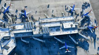 Airport with planes