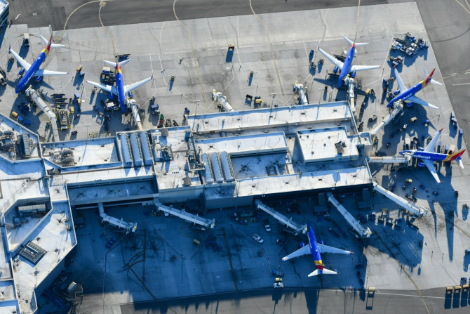 Airport with planes