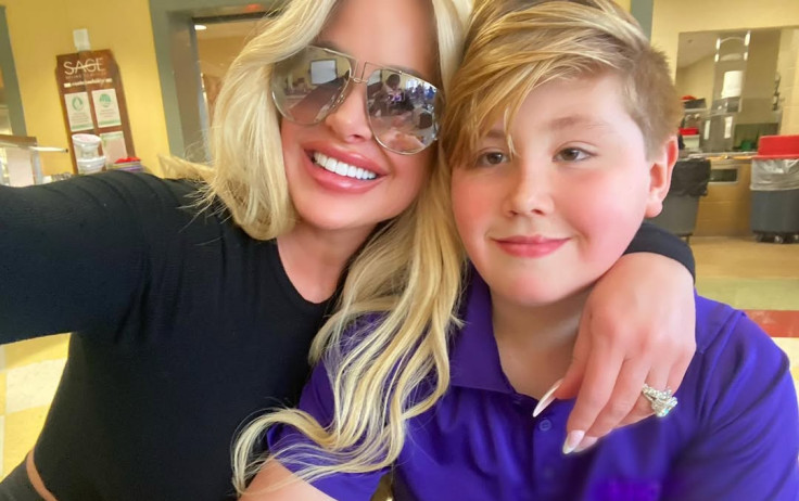 Kim Zolciak with her son Kash Biermann