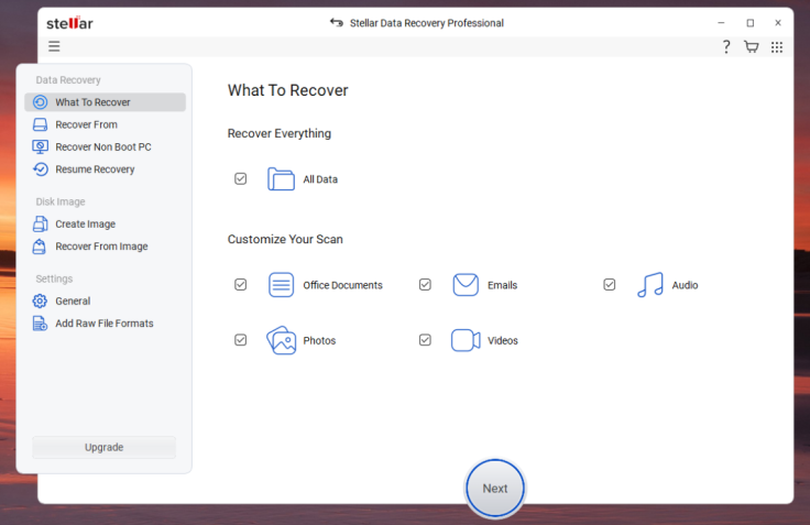 Stellar Data Recovery