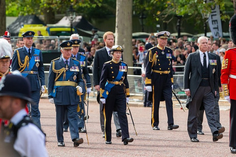 King Charles and Prince Andrew