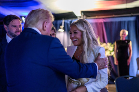 Erika Kirk and JD Vance