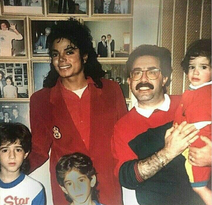 Michael Jackson and the Cascio family, in 1988.