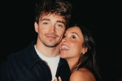 Charles Leclerc and Alexandra Saint Mleux