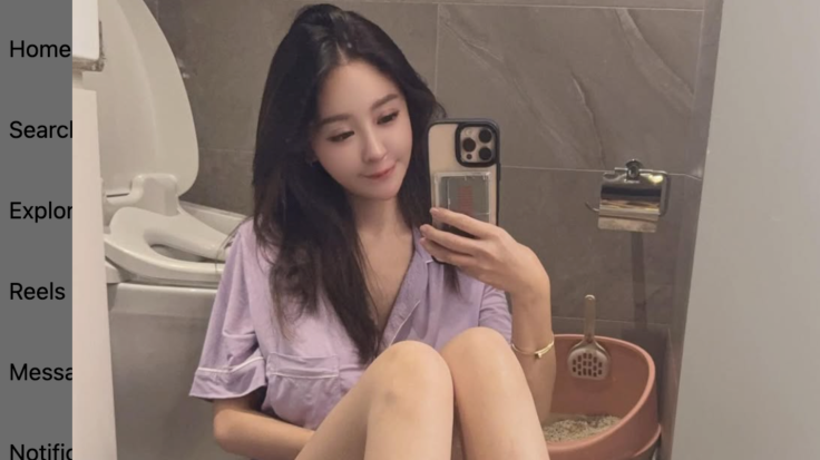 Iris in front of a mirror