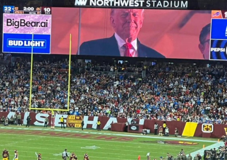 Donald Trump at Washington Commanders Game