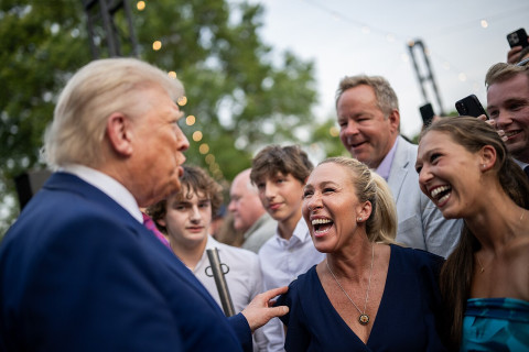 Donald Trump and Marjorie Taylor Greene
