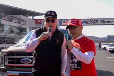 Akio Toyoda and George Glass