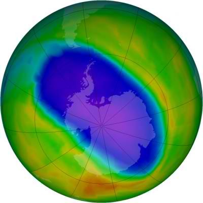 NASA OMI Image of the Ozone Hole