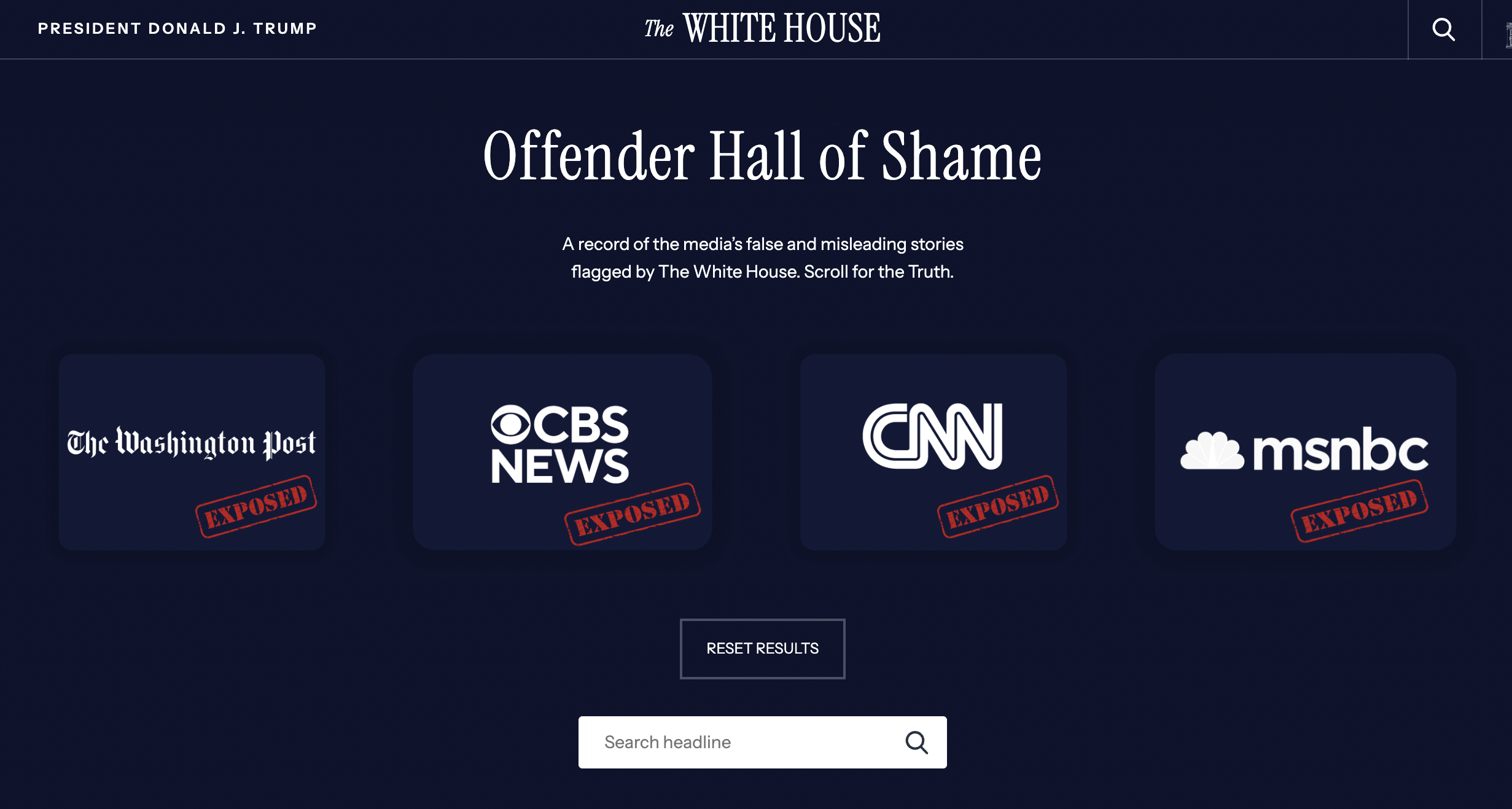 Trump Launches ‘Hall of Shame’ on White House Website to Name and Shame Female Reporters He Disagrees With