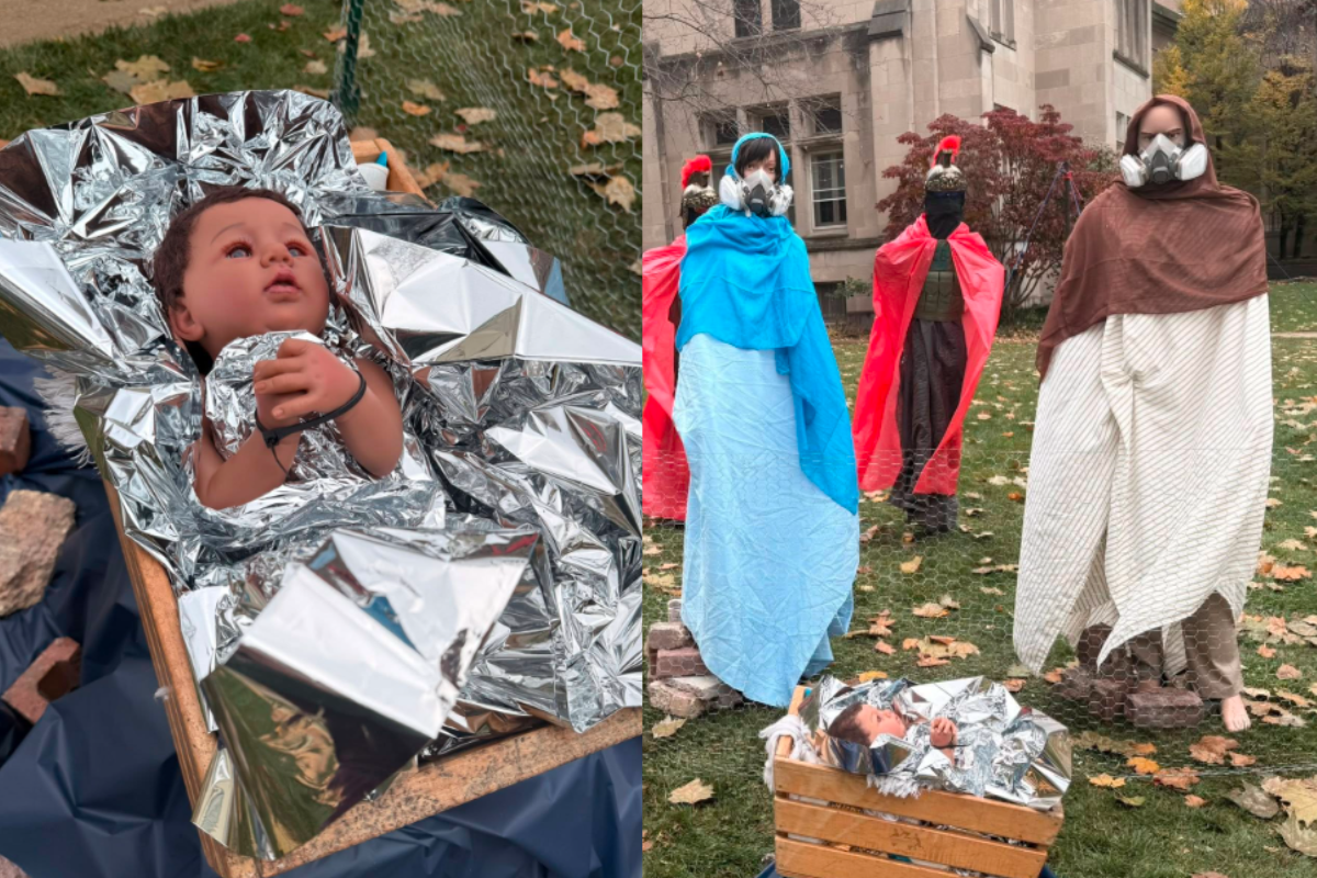 Illinois Church Nativity Scene Shows Baby Jesus in Zip Ties Surrounded by ICE Agents Sparking Outrage