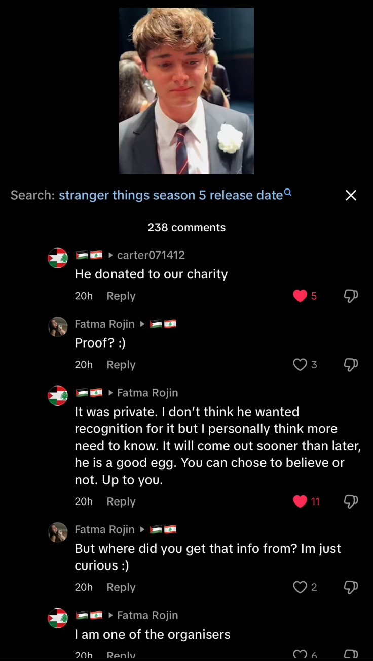 noah schnapp donated