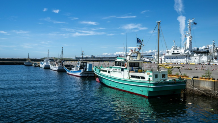 Fishing boats at Onahama Port in Iwaki, Fukushima Prefecture