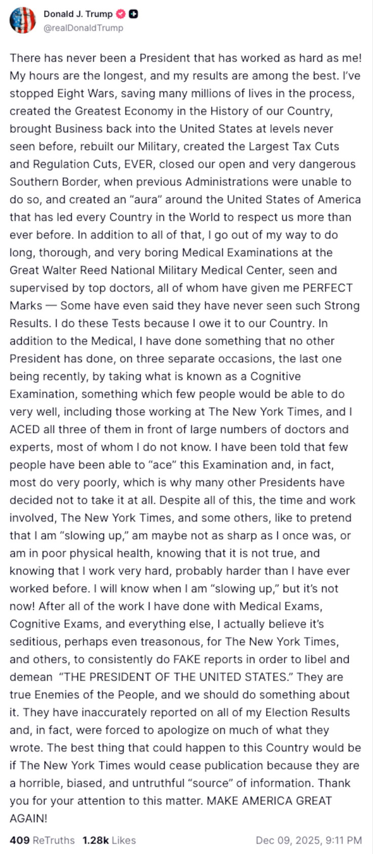 Donald Trump Truth Social