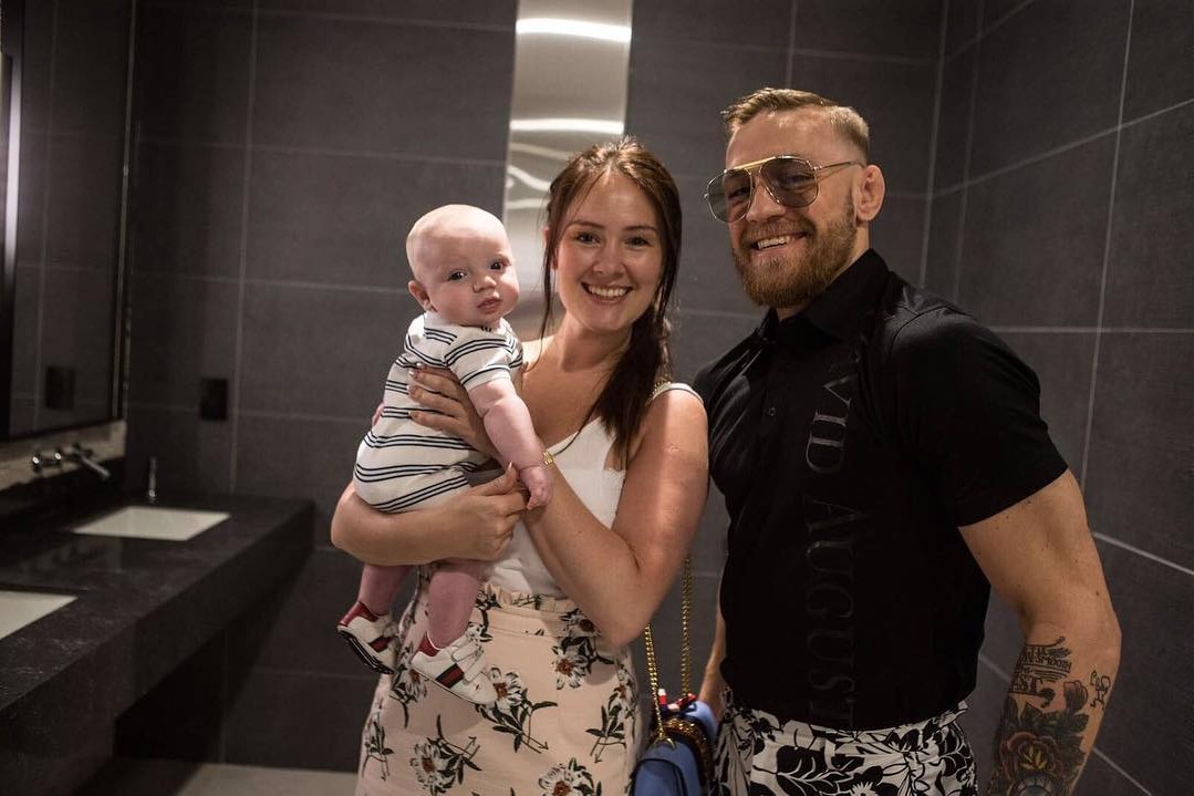 Conor McGregor and Dee Devlin With First Baby