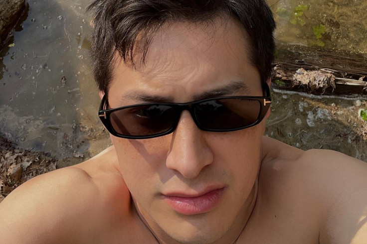 Hudson Williams at the beach