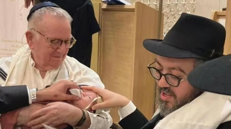 Eli Schlanger with son