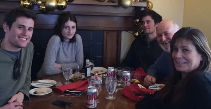 Nick Reiner together with his family