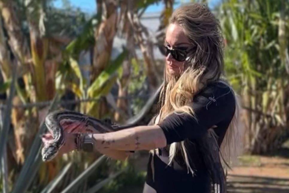 Tatyana Remley with Snake