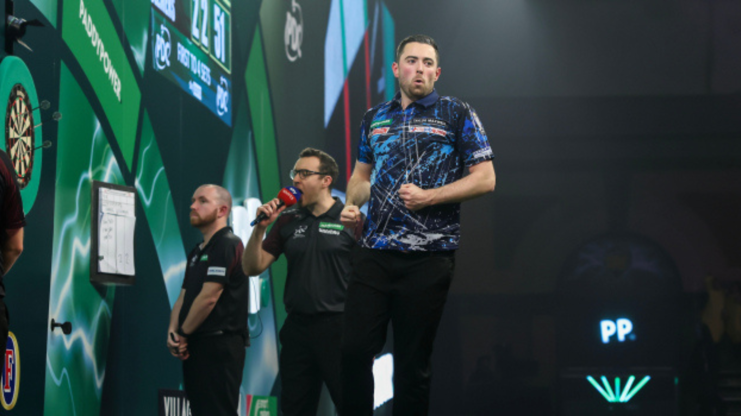 Luke Humphries at the PDC World Championship