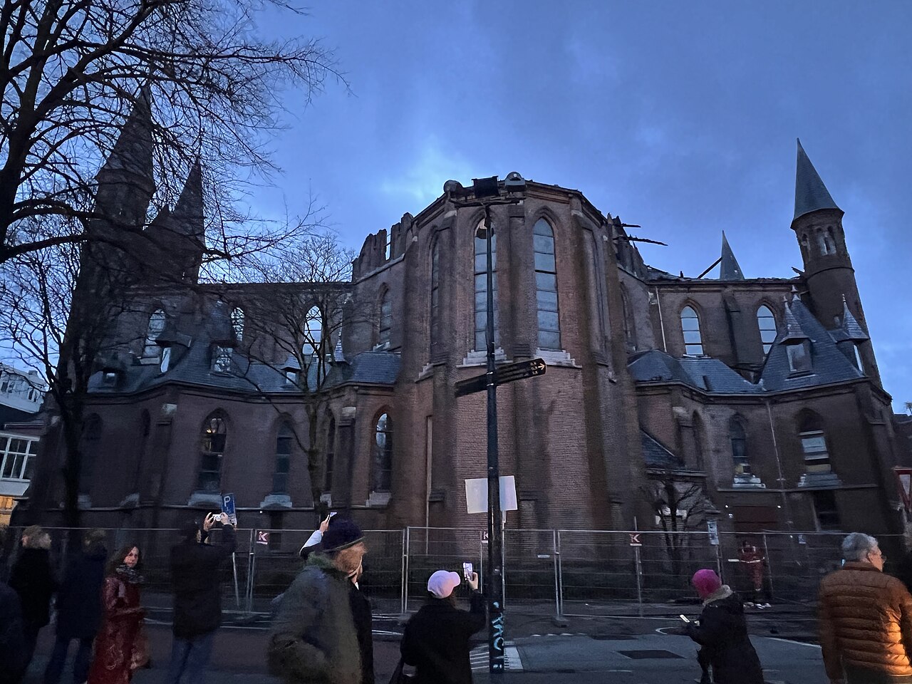 New Year's Flame: Huge Fire Ravages 150-Year Old Neo-Gothic Vondelkerk in Amsterdam