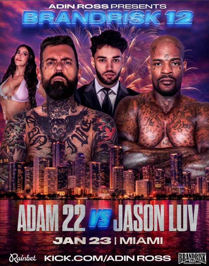 Adam22 Vows End to 'C*ck' Label vs Jason Luv in Boxing Clash Over Lena the Plug