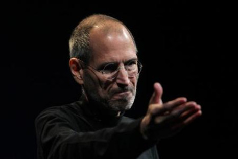 File photo of Apple CEO Steve Jobs during his unveiling of the iPhone 4, at the Apple Worldwide Developers Conference in San Francisco